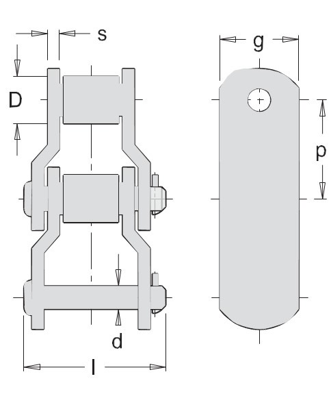 Rotary láncok (DIN8182)